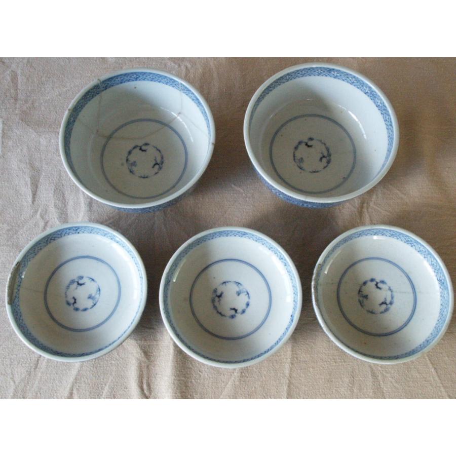 蛸唐草模様の古伊万里　3点セット（大） 3b393c615afa69df923d1a26e6bd1c