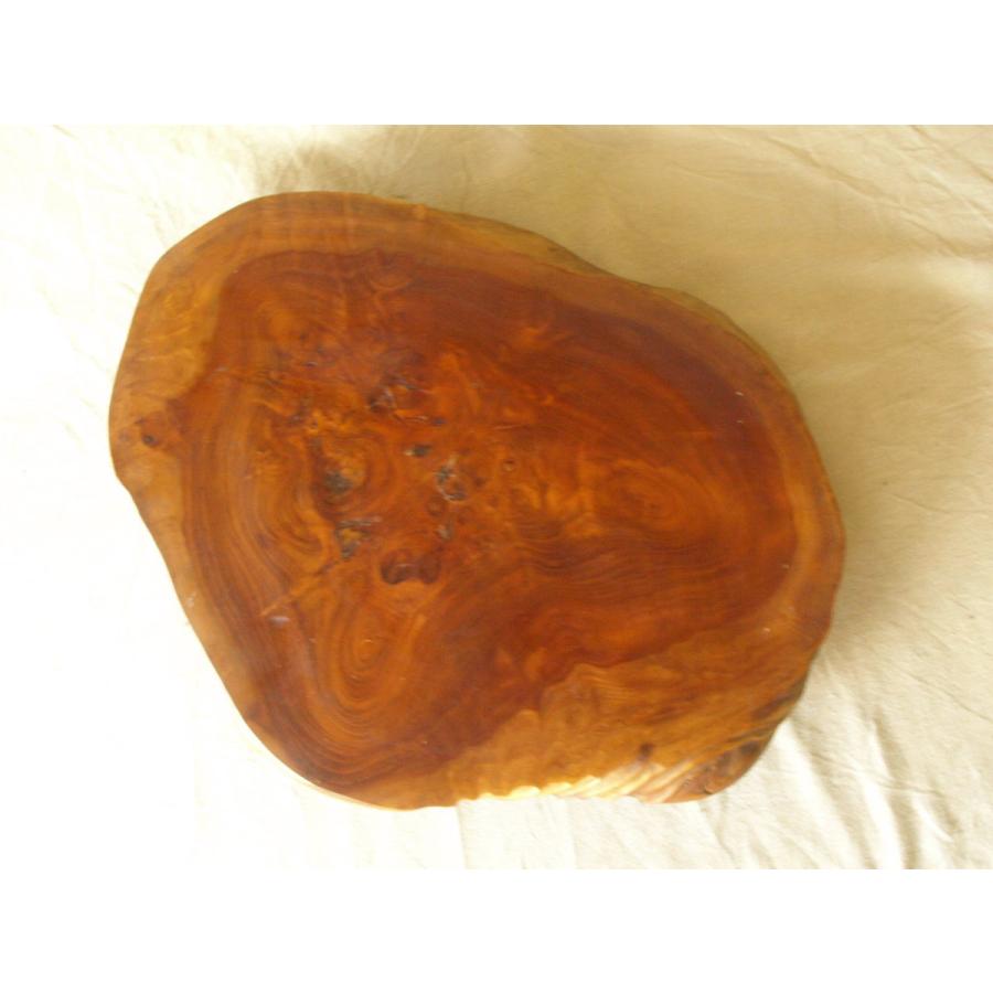 幽玄の美 貴重 肥松瘤 丸輪切り一枚板50cm 瘤盆 花台 花道 茶道 盆栽