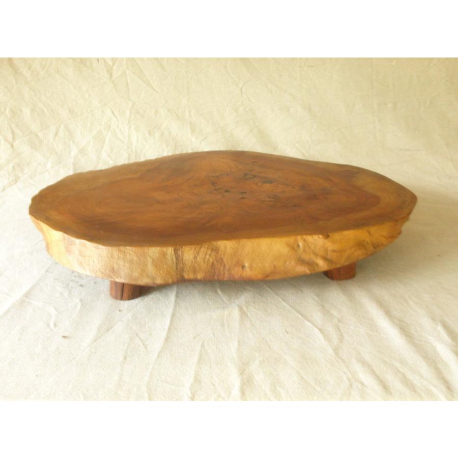 幽玄の美 貴重 肥松瘤 丸輪切り一枚板50cm 瘤盆 花台 花道 茶道 盆栽