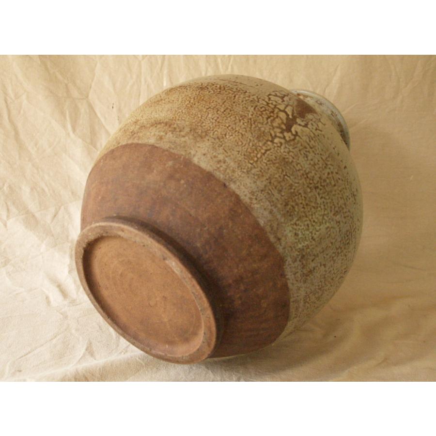 江戸時代 白縮斑釉大壷41.5cm 検 縮釉 白釉 斑唐津 岸岳系 会津本郷 松代焼 古陶器 古伊万里の画像
