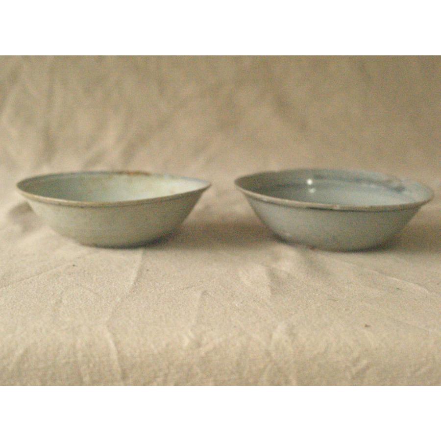 元 明時代 青花茶碗2種13ｃｍ 草花紋 中国古美術 アジア古陶器 検）古伊万里 茶道 花道_5