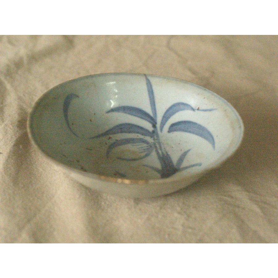 元 明時代 青花茶碗2種13ｃｍ 草花紋 中国古美術 アジア古陶器 検）古伊万里 茶道 花道_9