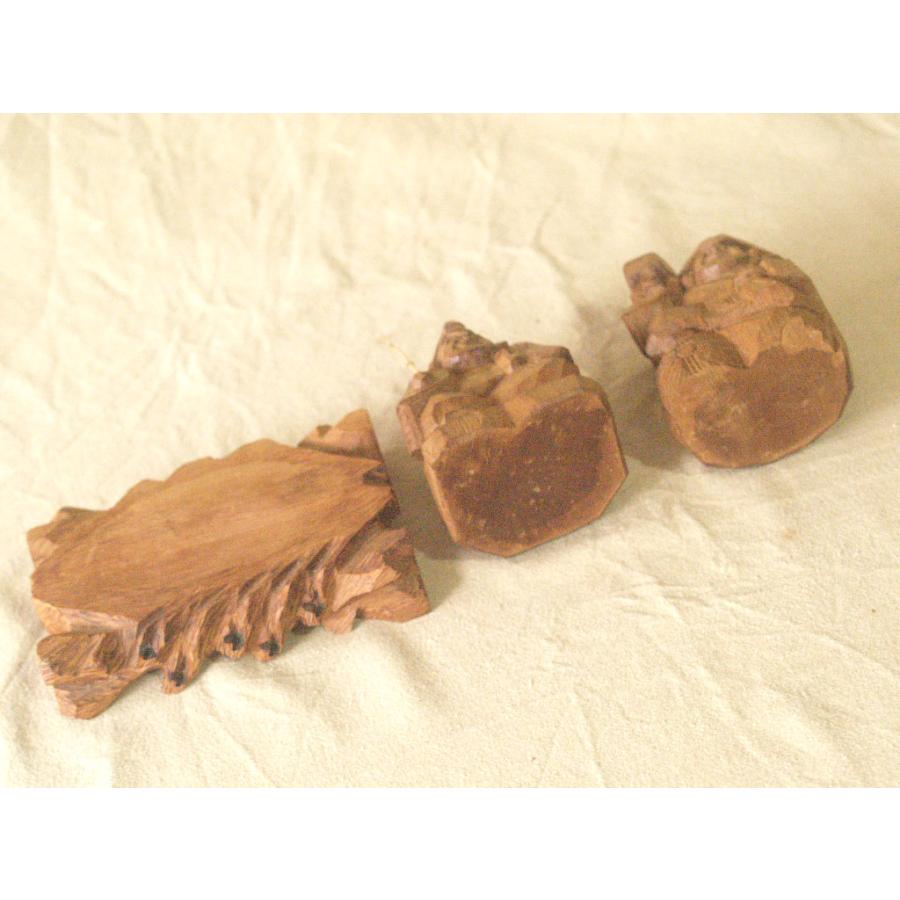 昭和レトロ 木彫 大黒 恵比寿 9ｃｍ木彫作家 五穀豊穣 商売繁盛 自念仏 枕本尊 吉祥 仏像 木喰 円空 |  | 06