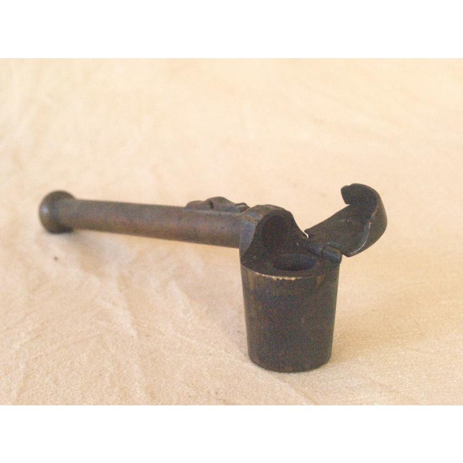 江戸 明治時代 銅製矢立21.5cm携帯用筆記用具 小型墨壺 文房具