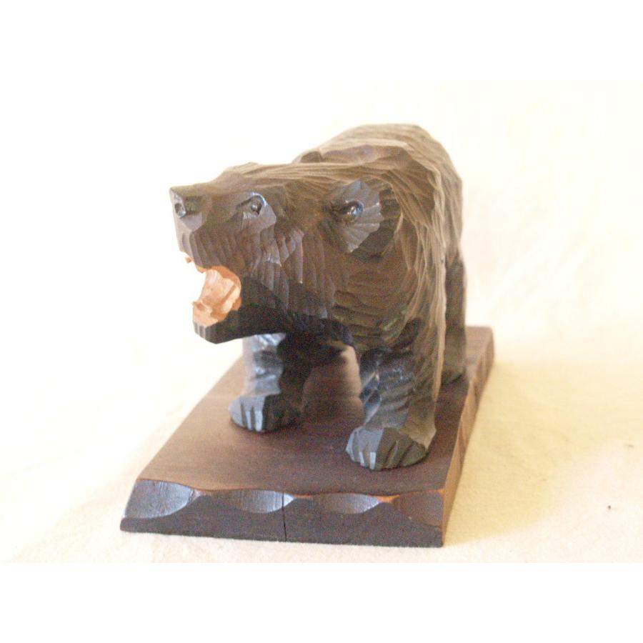 レア！昭和レトロ☆八雲クスノキ（楠）木彫熊5.8kg【キムンカムイ