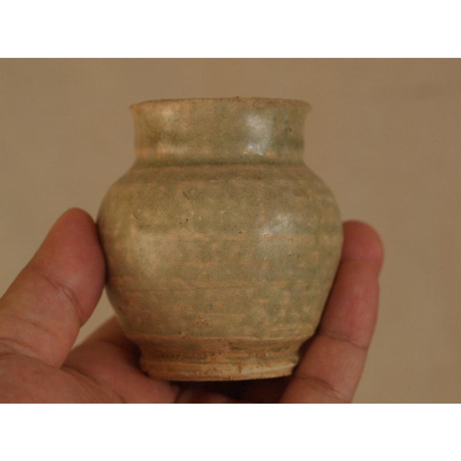 中国美術 古玩 青磁雙耳お茶入れ　茶道具 中国美術 古玩 青磁雙耳お茶入れ 茶道具