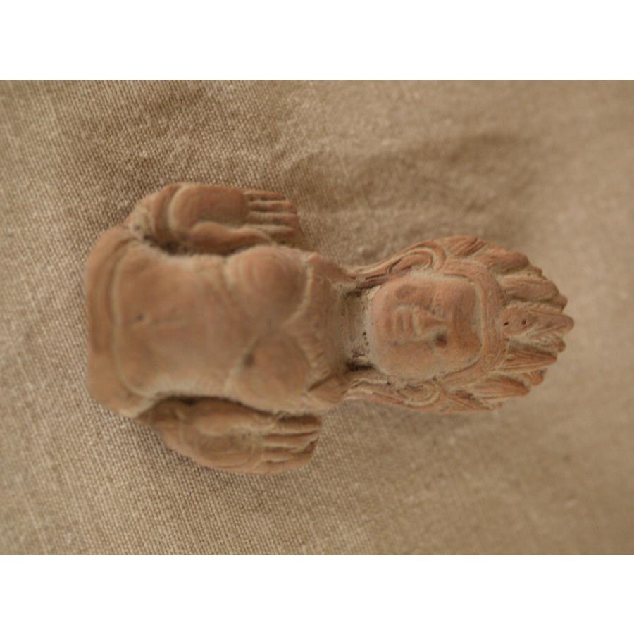 アジア女神 テラコッタ8.5ｃｍ 枕本尊 自念仏 土偶 タイ バンコク 仏教 仏像 ガンダーラ美術 東洋古美術 吉祥 縁起物 |  | 03