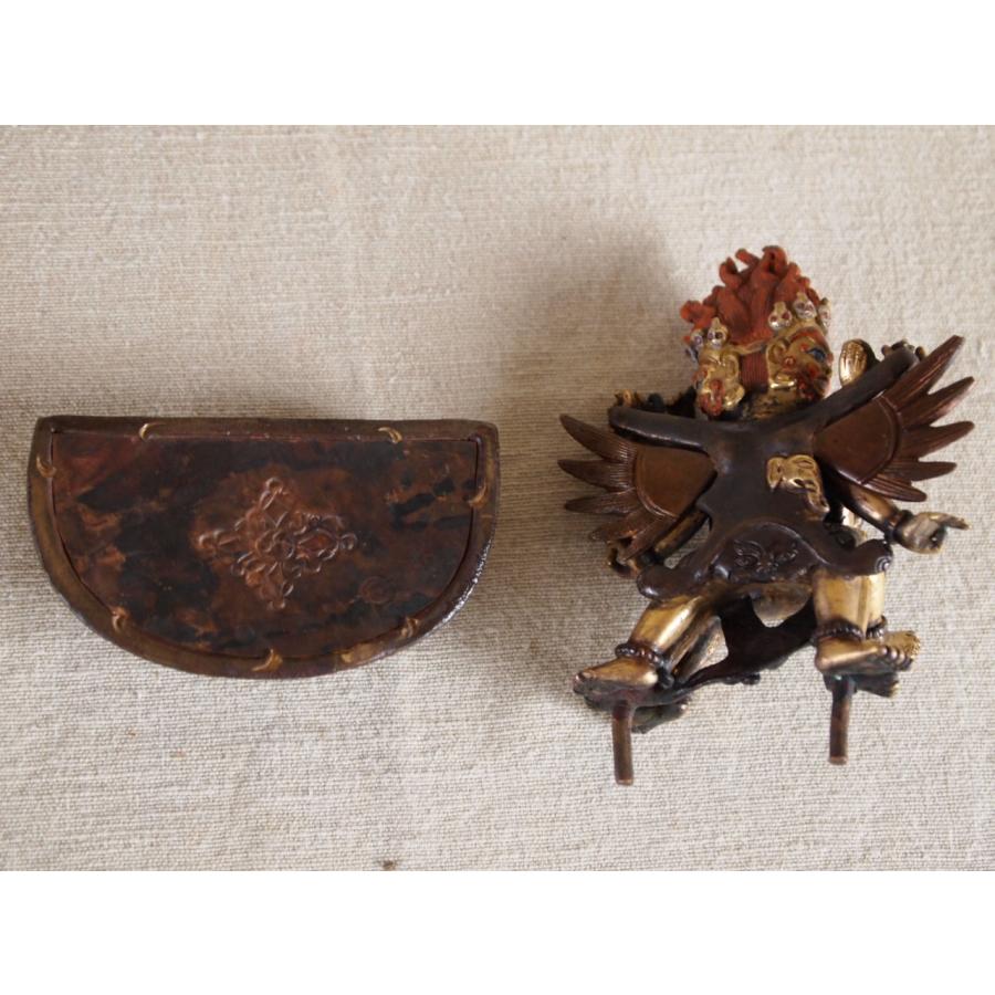 貴重 清代 絢爛豪華 金鍍金銅製歓喜仏10.5cm 男女合体仏