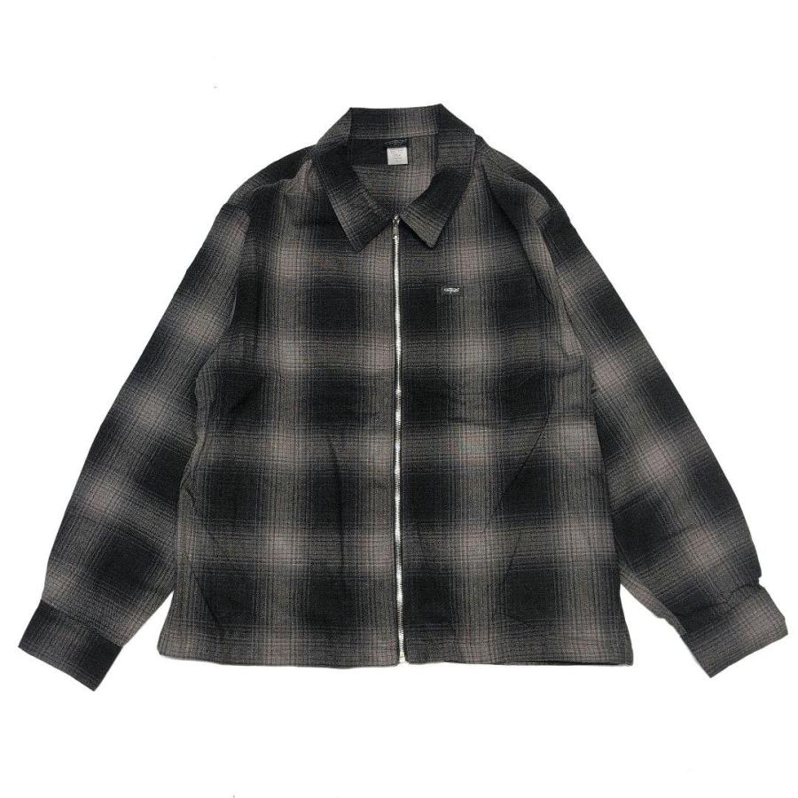 CAL TOP キャルトップ オンブレチェック シャツジャケット チャコール/ブラック OMBRE CHECK SHIRT JACKET CHARCOAL/BLACK CA-007 | Cal Top