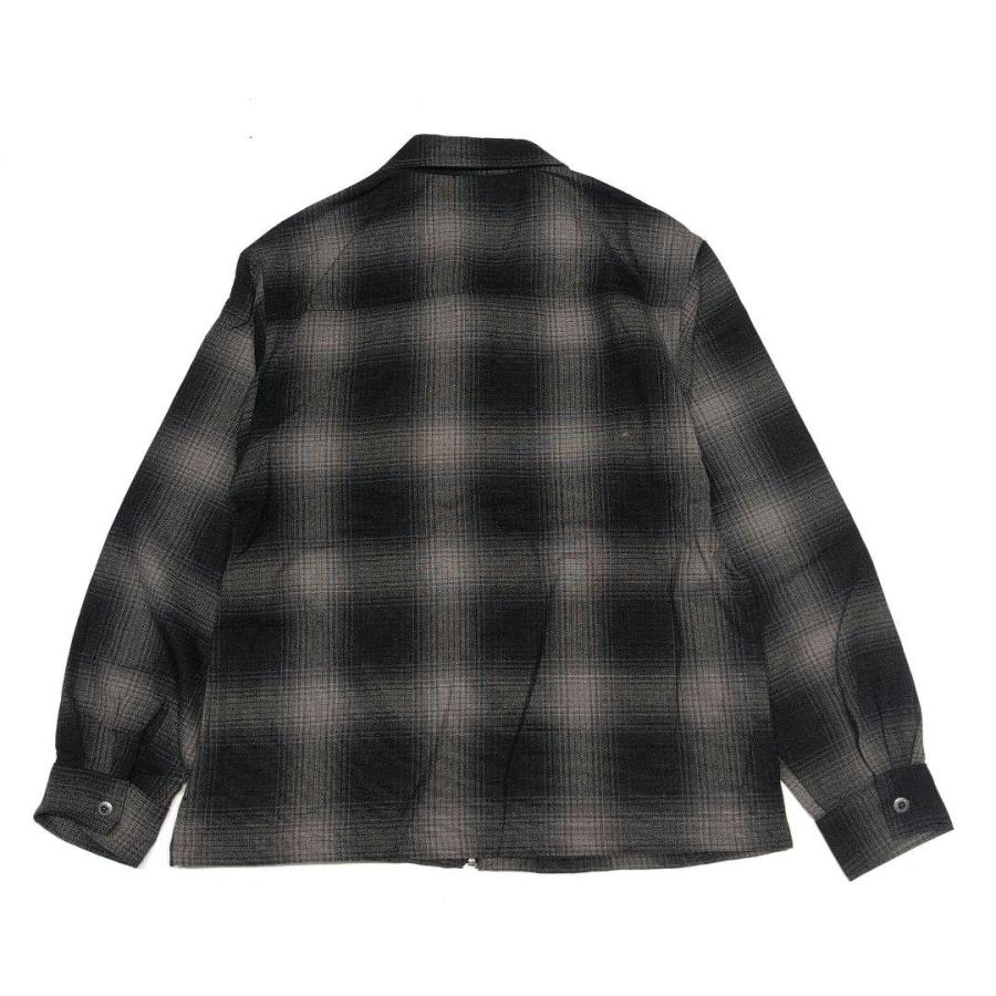 CAL TOP キャルトップ オンブレチェック シャツジャケット チャコール/ブラック OMBRE CHECK SHIRT JACKET CHARCOAL/BLACK CA-007 | Cal Top | 01
