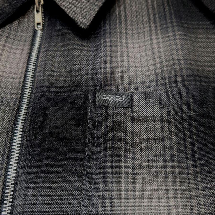 CAL TOP キャルトップ オンブレチェック シャツジャケット チャコール/ブラック OMBRE CHECK SHIRT JACKET CHARCOAL/BLACK CA-007 | Cal Top | 02