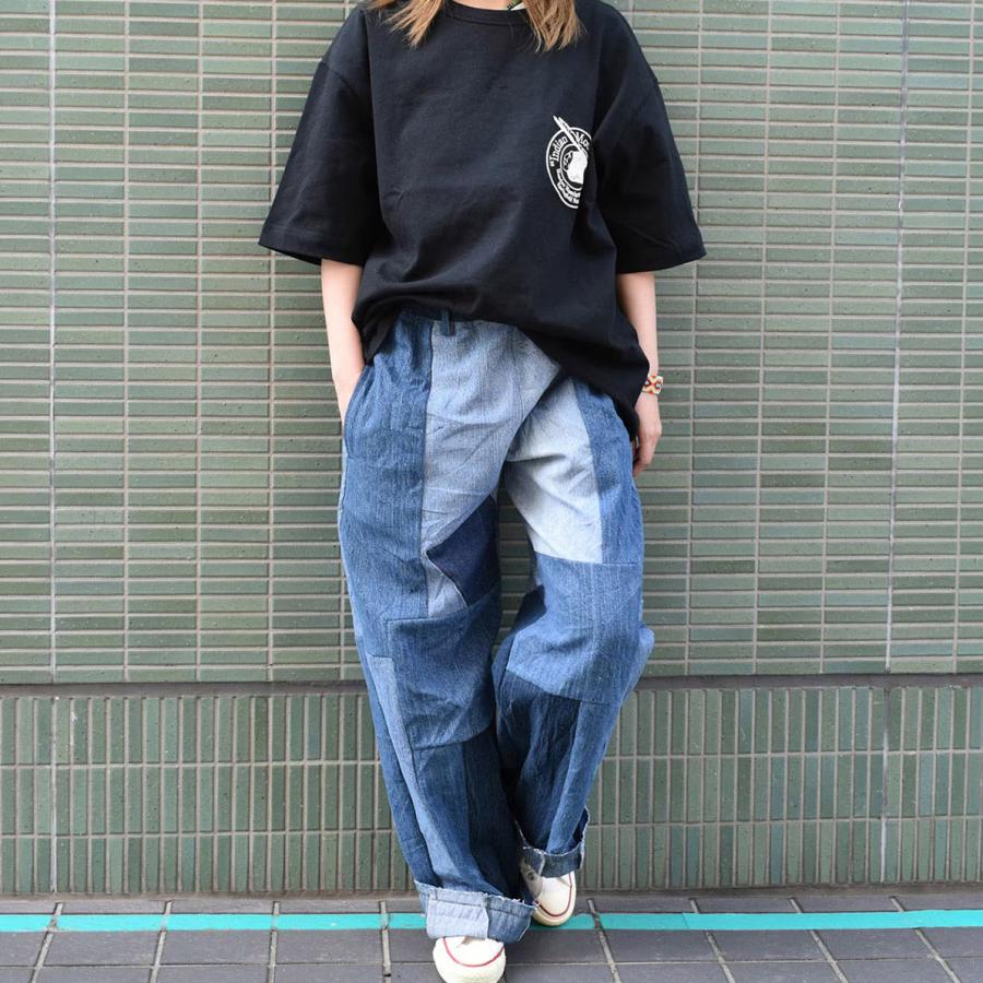 INDIAN インディアン リメイク イージーワイドパンツ デニム REMAKE EASY WIDE PANTS DENIM IP-0464 Type-A | INDIAN MOTOCYCLE | 06