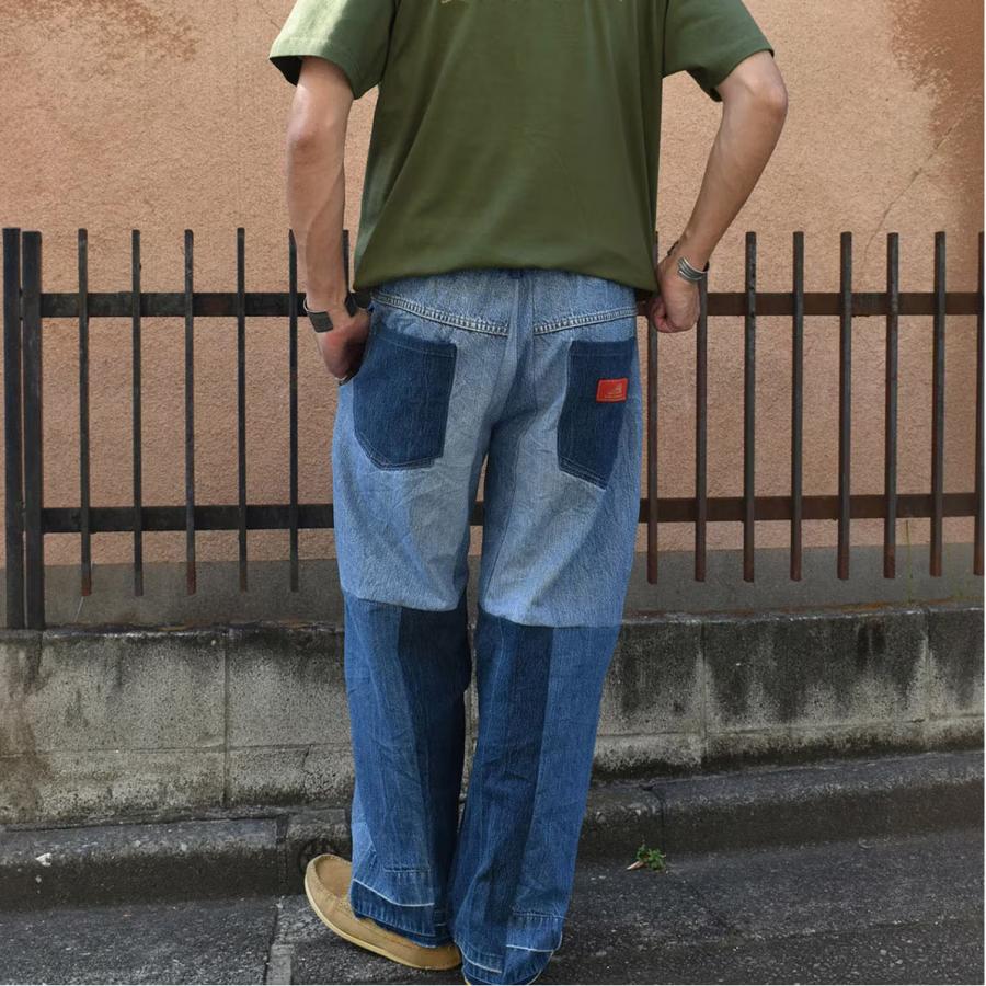 INDIAN インディアン リメイク イージーワイドパンツ デニム REMAKE EASY WIDE PANTS DENIM IP-0464 Type-A | INDIAN MOTOCYCLE | 07