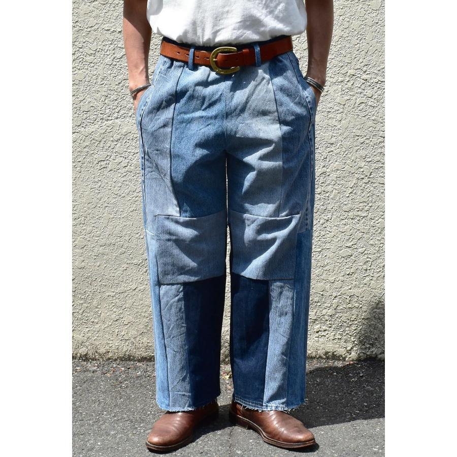 INDIAN インディアン リメイク イージーワイドパンツ デニム REMAKE EASY WIDE PANTS DENIM IP-0464 Type-A | INDIAN MOTOCYCLE | 08