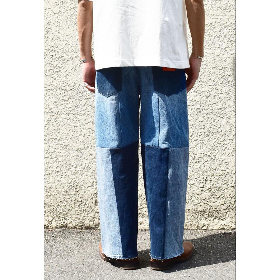 INDIAN インディアン リメイク イージーワイドパンツ デニム REMAKE EASY WIDE PANTS DENIM IP-0464 Type-A | INDIAN MOTOCYCLE | 11