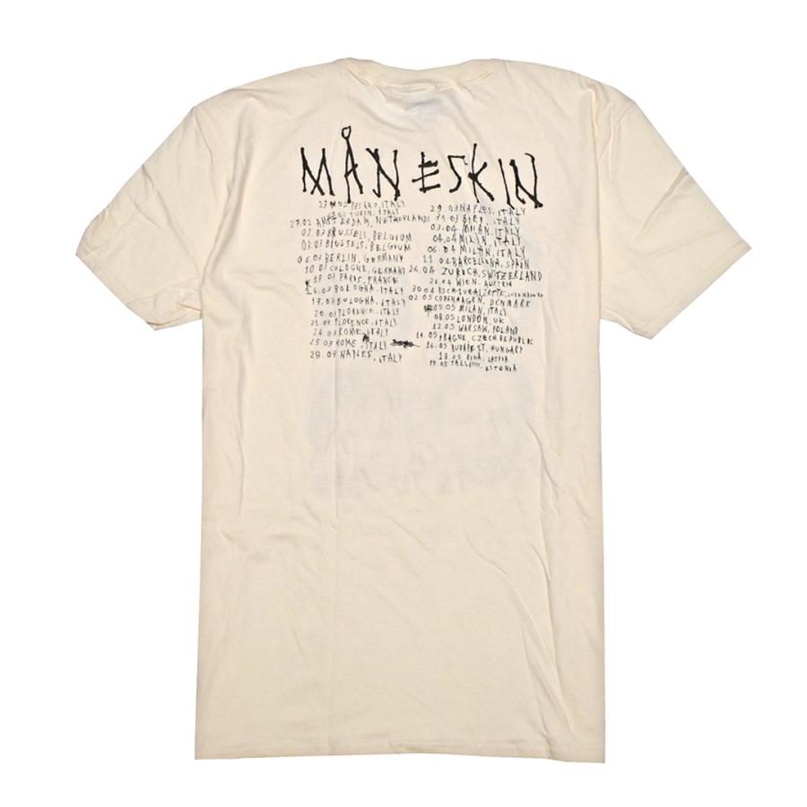 MUSIC TEE MANESKIN マネスキン Tシャツ ナチュラル LOUD KIDS MUSIC TEE MANESKIN マネスキン Tシャツ ナチュラル LOUD KIDS