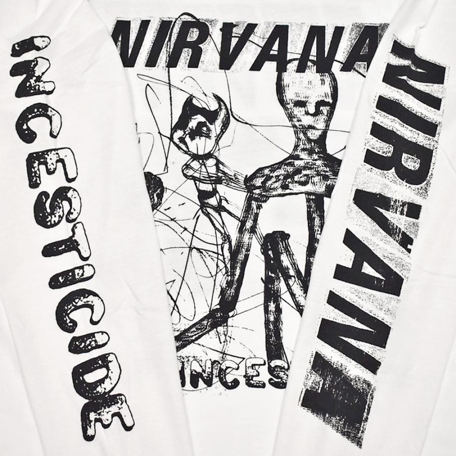 NIRVANA ニルヴァーナ ロンTEE 長袖 Tシャツ バンドTシャツ ホワイト INCESTICIDE L/S TEE 元値8250円 | MUSIC TEE | 03