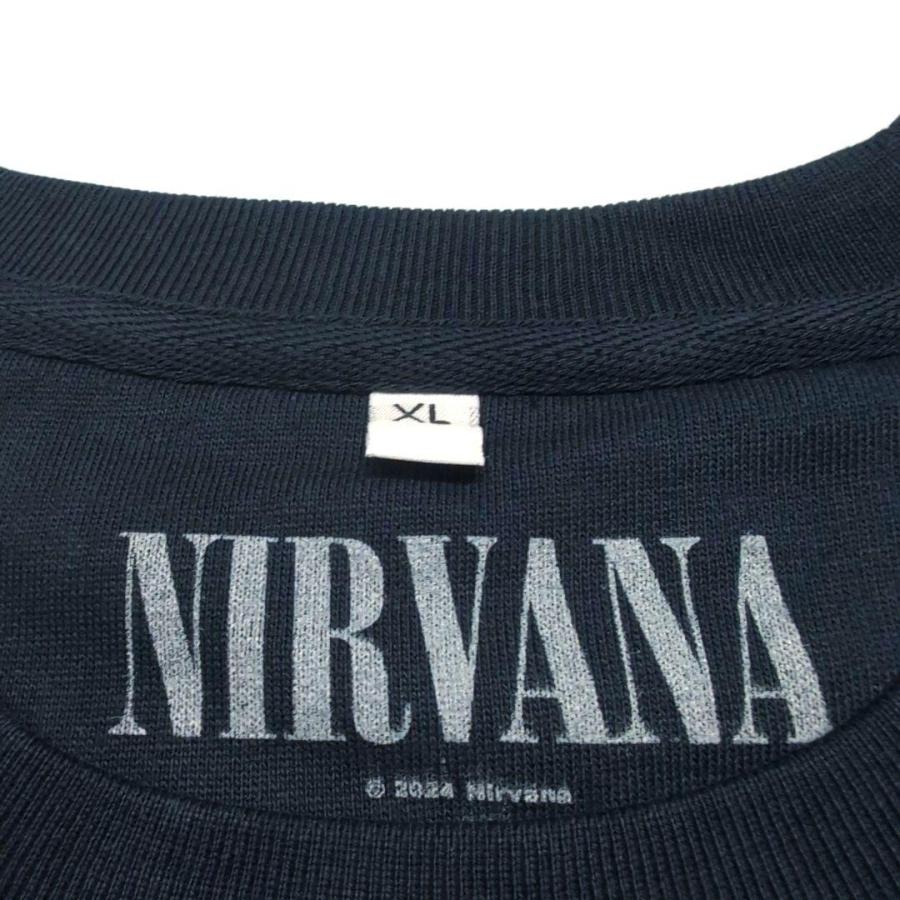 ROCK OFF 1/12までセール！NIRVANA ニルヴァーナ スウェット ネイビー