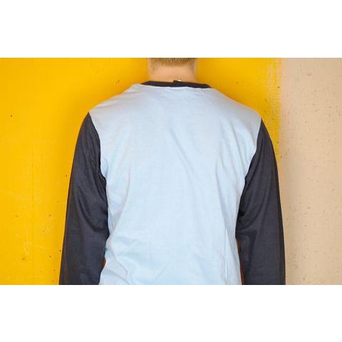 PRINTGEAR プリントギア 7分袖 Tシャツ ブルー/ダークネイビー |  | 01