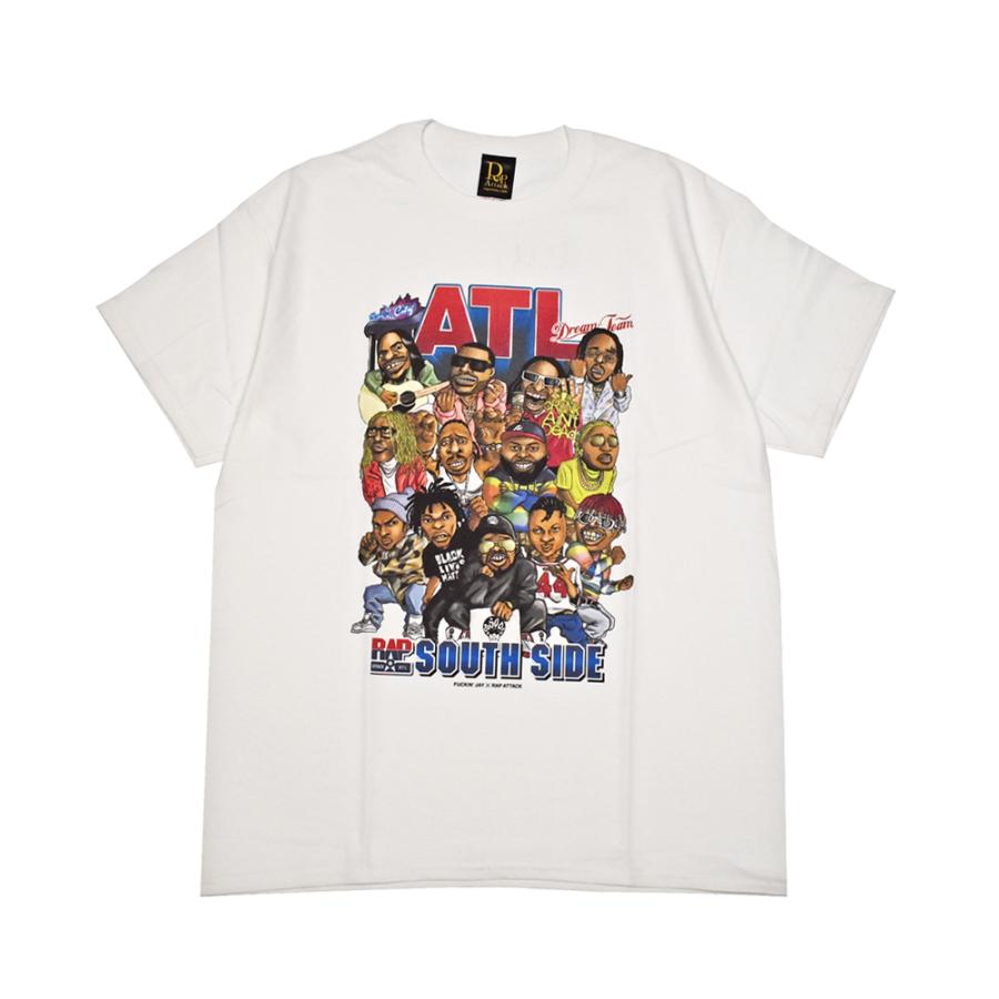 【30%OFF】RAP ATTACK ラップアタック Tシャツ ホワイト ATL S/S TEE rasp21-st006 元値6380円 ws1221｜embark