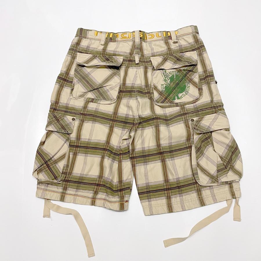 RINGSPUN リングスパン チェック カーゴ ショートパンツ ショーツ coupland ベージュ　元値 14080円 |  | 01