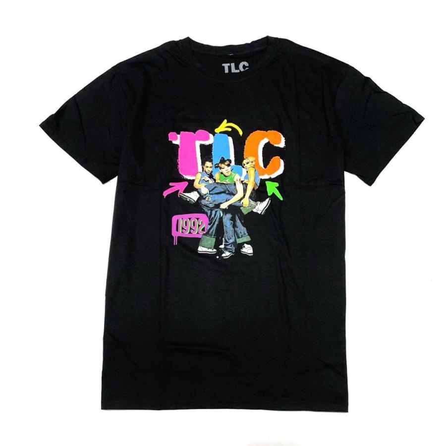 TLC ティーエルシー Tシャツ ラップTシャツ ブラック Kicking Group S