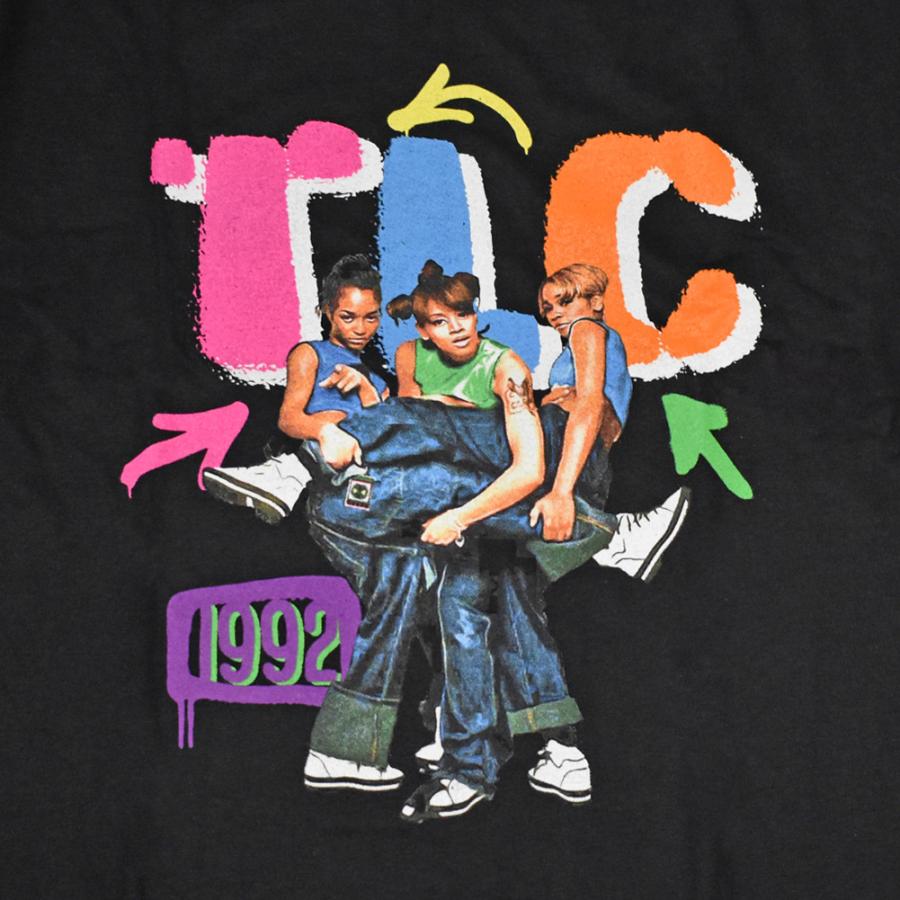 TLC ティーエルシー Tシャツ ラップTシャツ ブラック Kicking Group S