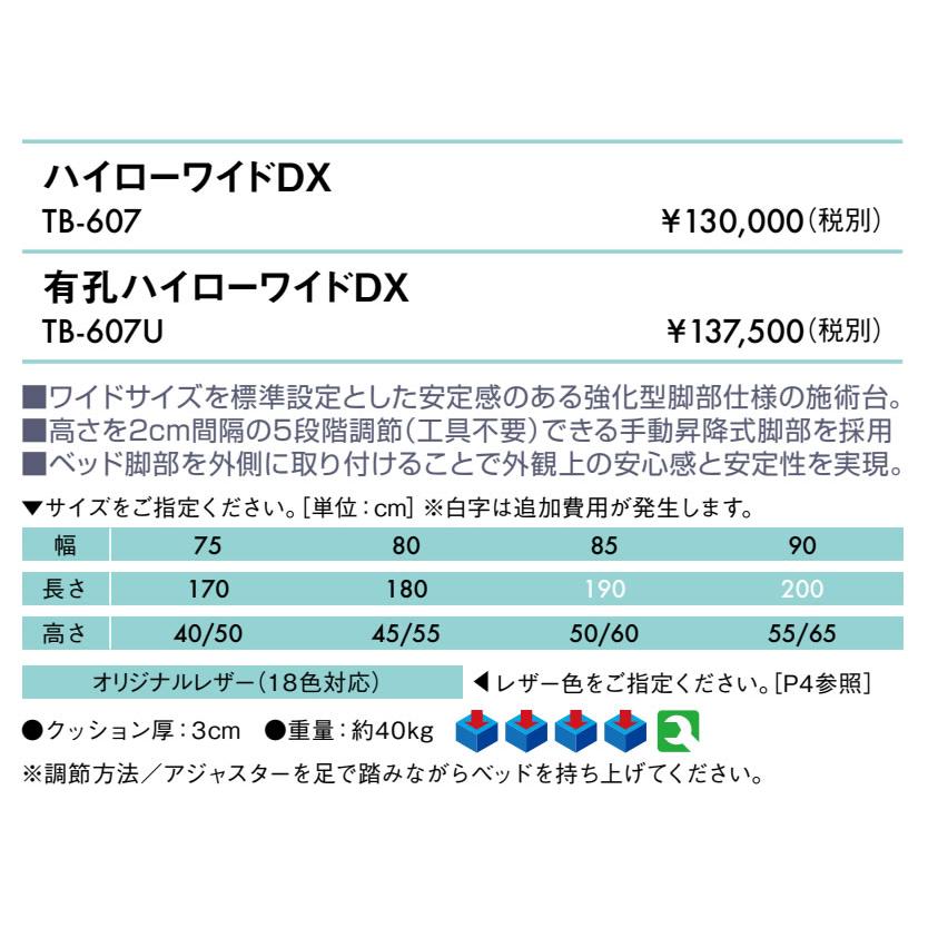 高田ベッド製作所 高田ベッド 無孔ハイローワイドDX TB-607