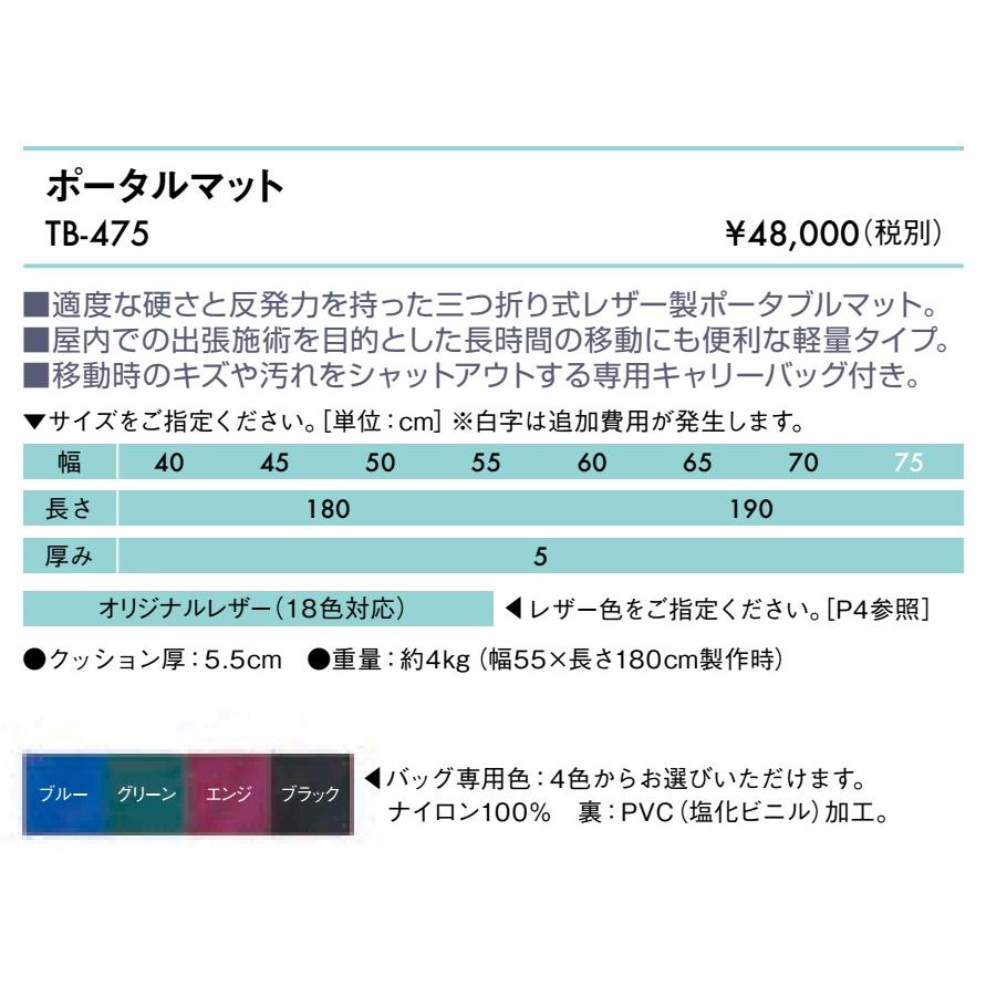高田ベッド製作所 高田ベッド ポータルマット TB-475 折りたたみ式