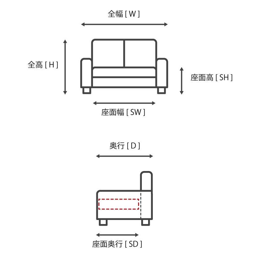 高田ベッド ソファー ロビーＭＲ（０２） TB-822-02 130cm迄の全幅指定に対応する 待合ソファー｜embassyco｜03