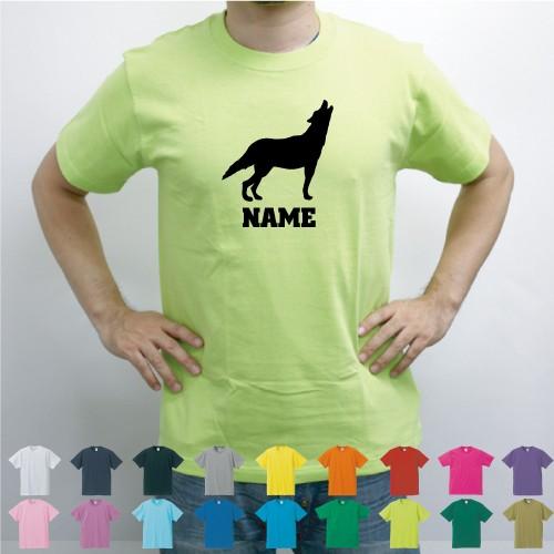 オオカミ 名入れtシャツ チームtシャツ 動物 同好会 サークル お揃いのtシャツ 名前入り 狼 ウルフ Wolf 01 0809 Emblem Yahoo 店 通販 Yahoo ショッピング