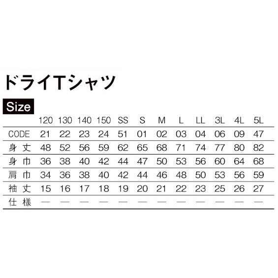 ドライTシャツ10枚〜29枚でのオリジナルTシャツ作成＠別途プリント料金
