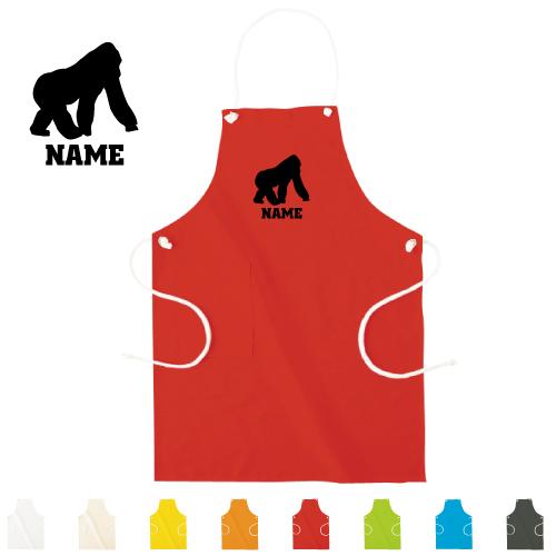 名入れエプロン ゴリラ オーダーメイドエプロン オリジナルエプロン 店名 会社名 文化祭 ユニフォーム Gorilla ドンキーコング 名入れ無料 Aprn 06 Emblem Yahoo 店 通販 Yahoo ショッピング