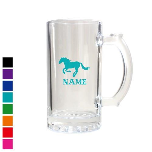 HORSE（馬） 名入れビアマグ 名入れジョッキ マイジョッキ ビアグラス