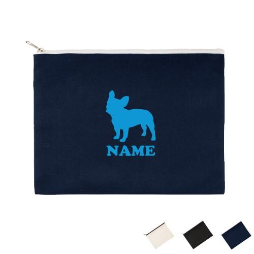 フレンチブルドッグ 名入れフラットポーチ 小物入れ 愛犬 シルエット 記念品 誕生日 プレゼント 犬種 ネームプリント お名前入れ Flpl Flpl 0909 Emblem Yahoo 店 通販 Yahoo ショッピング