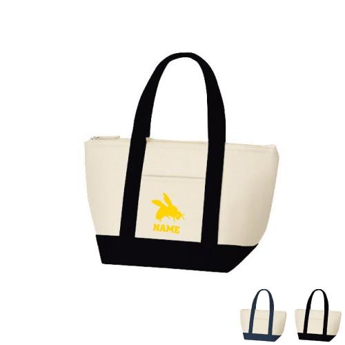 ハチ 名入れ保冷トートバッグ 保冷保温 ランチバッグ 中面アルミ蒸着