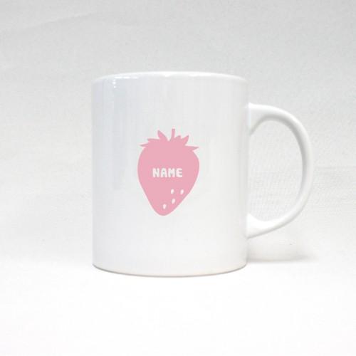 いちご 名入れマグカップ お名前入れ ネーム マグカップ コーヒーカップ 陶器 Mgcp 0605 Emblem Yahoo 店 通販 Yahoo ショッピング