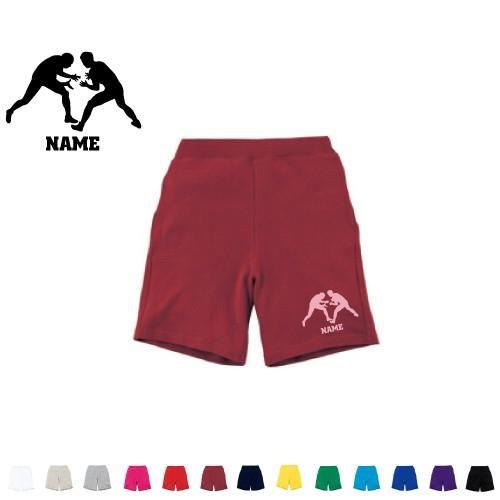 レスリング 名入れスウェットハーフパンツ ハーフパンツ ショート