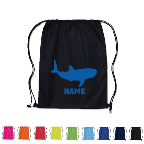 ジンベイザメ 名入れランドリーバッグ ナップサック フィットネス