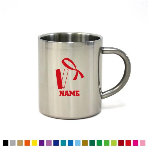 たすき・リレー 名入れステンレスマグカップ バトン 襷 つなぐ 駅伝