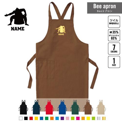力士 名入れBeeエプロン お名前入りエプロン 相撲 sumo : EMBLEM Yahoo