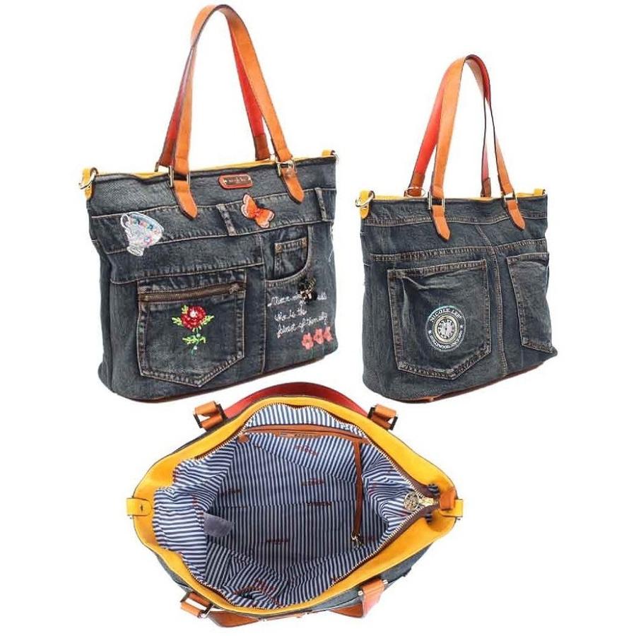 Nicole Lee 2way トートバッグ ボストンバッグ 斜め掛け 大容量 1泊 