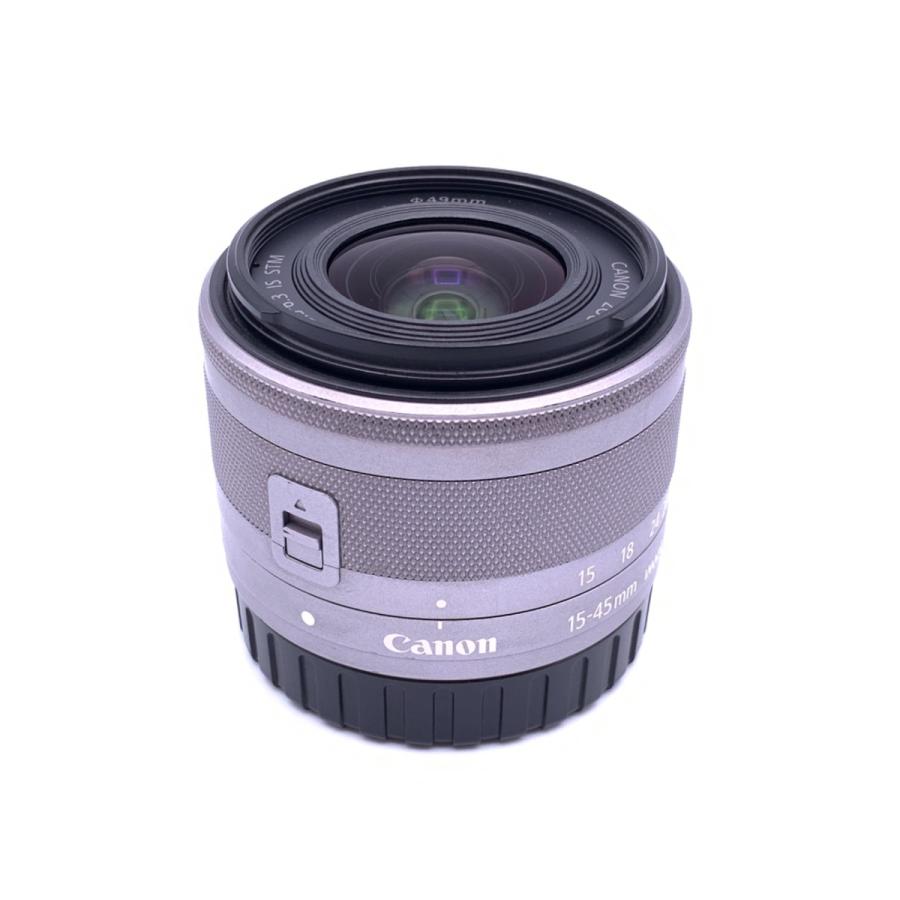 中古】 【並品】 キヤノン EF-M15-45mm F3.5-6.3 IS STM シルバー