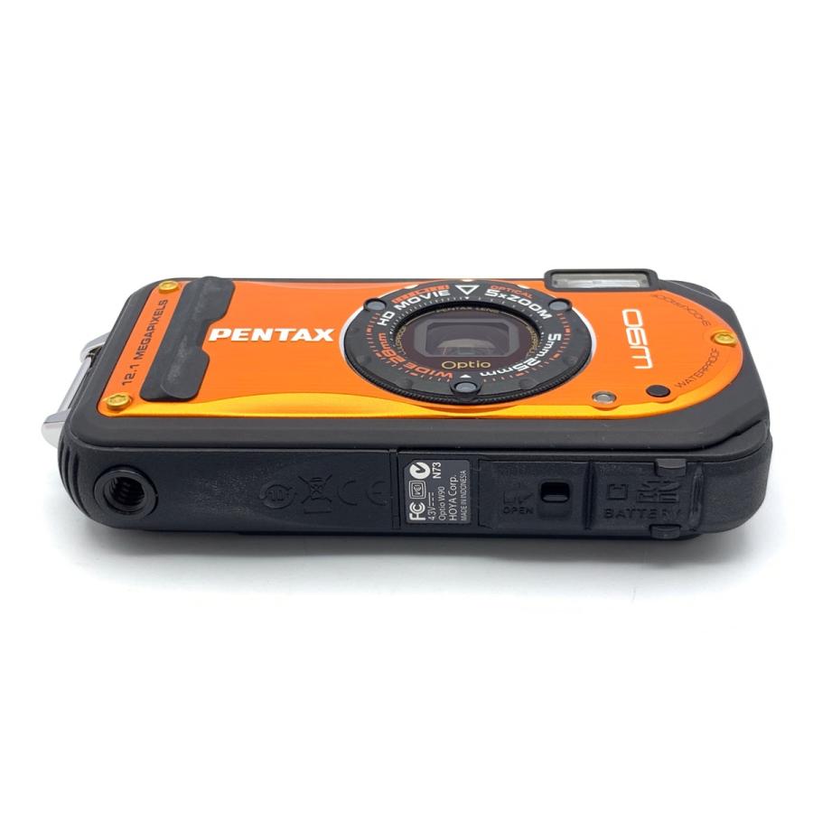中古】 【並品】 ペンタックス Optio W90 シャイニーオレンジ : カメラ