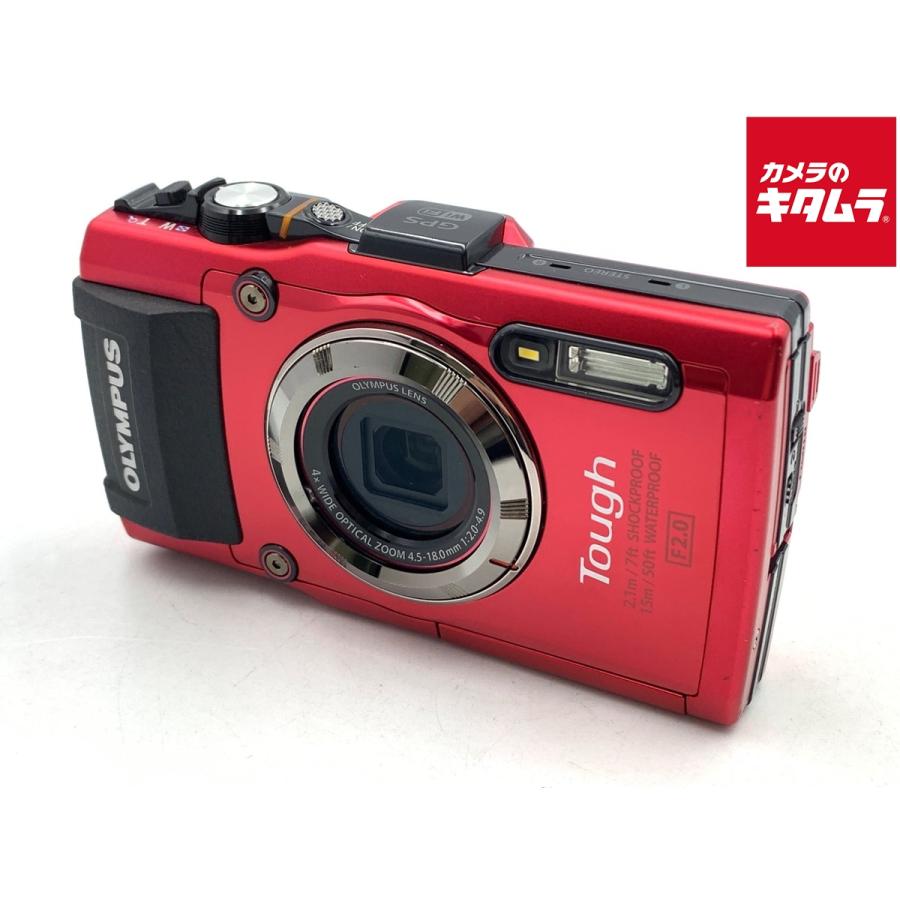 中古】 【良品】 オリンパス STYLUS TG-3 Tough RED レッド : カメラの
