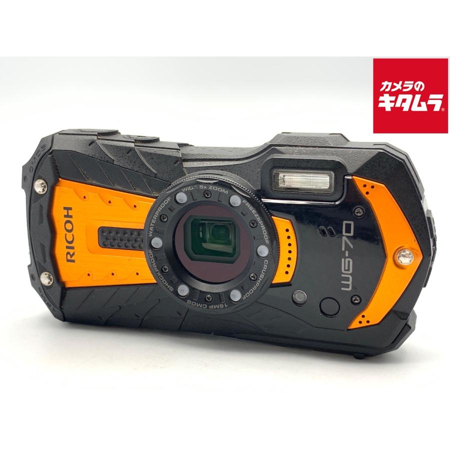 中古】 【並品】 リコー WG-70 オレンジ : カメラのキタムラヤフー店