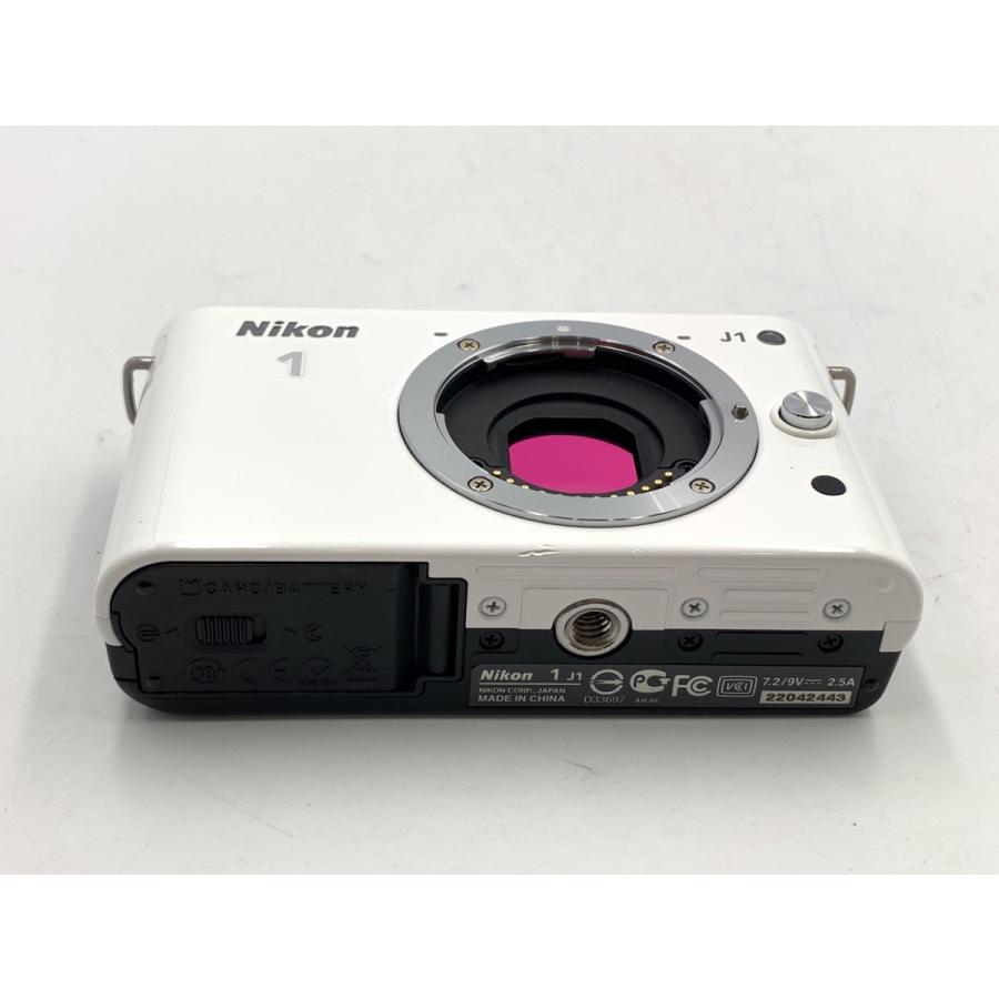 中古】 【良品】 ニコン Nikon 1 J1 ボディ ホワイト : カメラの