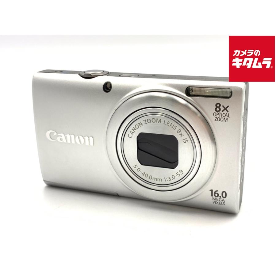 中古】 【良品】 キヤノン PowerShot A4000IS シルバー : カメラの