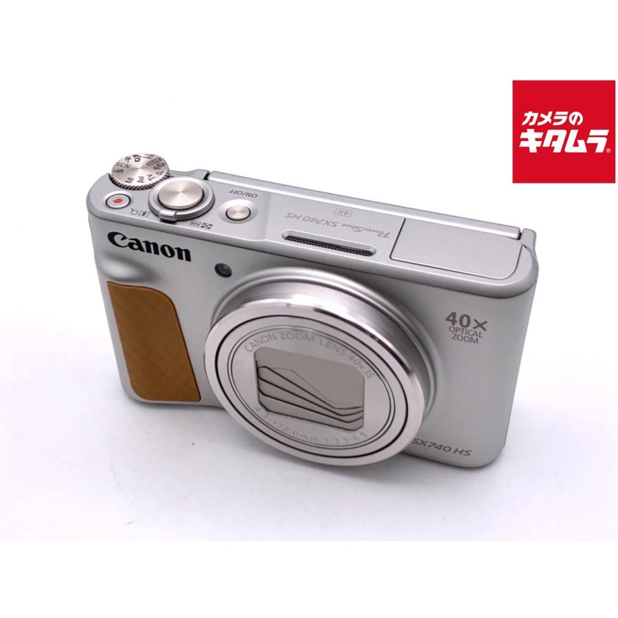 中古】 【良品】 キヤノン PowerShot SX740 HS シルバー : カメラの