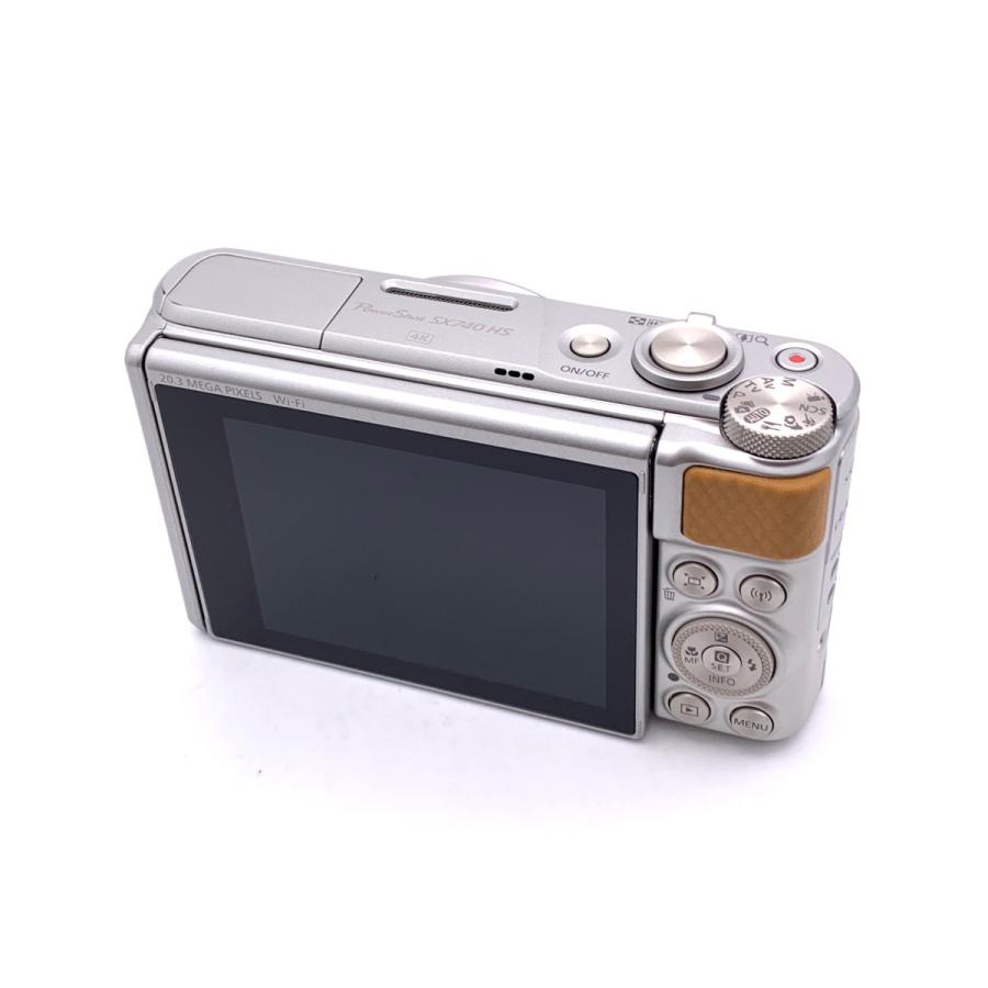 キャノン　POWERSHOT SX740 展示品　新品未使用品 中古】 【良品】 キヤノン PowerShot SX740 HS シルバー : カメラの